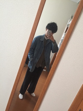 「OSHKOSH（オシュコシュ）のアイテム（カバーオール）」を使った、みっちーさん（メンズ・172cm）の春コーディネート