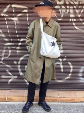 「CONVERSE TOKYO（コンバーストウキョウ）のアイテム（トートバッグ）」を使った、みっちーさん（メンズ・173cm）の春コーディネート