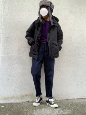 「URBAN RESEARCH Sonny Label（アーバンリサーチサニーレーベル）のアイテム（ダウンジャケット/コート）」を使った、みっちーさん（メンズ・173cm）の冬コーディネート