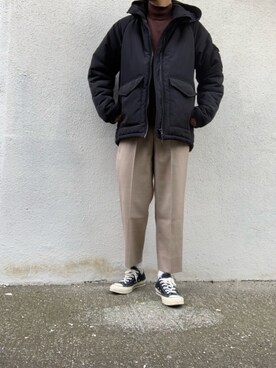 「URBAN RESEARCH Sonny Label（アーバンリサーチサニーレーベル）のアイテム（ダウンジャケット/コート）」を使った、みっちーさん（メンズ・173cm）の冬コーディネート