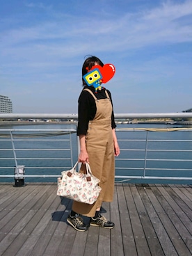 「A part by（アパートバイ）のアイテム（パーカー）」を使った、yumi*さん（レディース・163cm）の春コーディネート