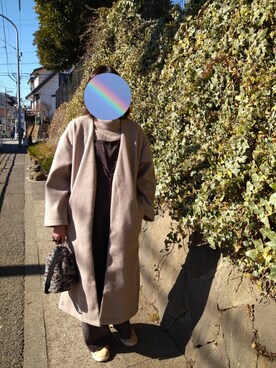 yumi*さんの「オリジナルモコモコ巾着ショルダーバッグ」を使ったコーディネート
