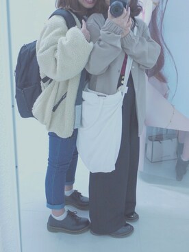 「adidas（アディダス）のアイテム（スウェット）」を使った、もえさん（レディース・149cm）の夏コーディネート