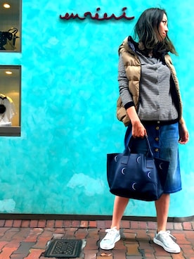 「SCOTCH & SODA（スコッチ アンド ソーダ）のアイテム（スカート）」を使った、eri.na*さん（レディース・160cm）の秋コーディネート