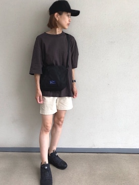 「DSQUARED2（ディースクエアード）のアイテム（帽子）」を使った、Rさん（レディース・161cm）の夏コーディネート