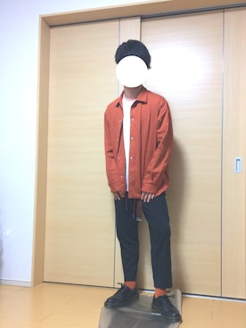 「RAGEBLUE（レイジブルー）のアイテム（その他アウター）」を使った、あきと🍙さん（メンズ・168cm）の秋コーディネート