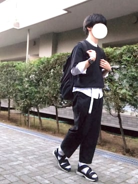 「NIXON（ニクソン）のNIXON（ニクソン）LANDLOCK BACKPACK　ランドロック　バックパック　デイパック　NC1953（バックパック/リュック）」を使った、あきと🍙さん（メンズ・168cm）の夏コーディネート
