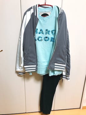 「MARC JACOBS（マークジェイコブス）のアイテム（スウェット）」を使った、ラムネさん（レディース・157cm）の春コーディネート