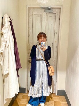 「ONCE UPON A TIME（ワンス　アポン　ア　タイム）のアイテム（ジャケット/アウター）」を使った、SOさん（レディース・156cm）の冬コーディネート