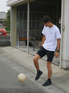 「サッカー」｜「アイテム（アナログ腕時計）」を使った、masachinさん（メンズ・182cm）の秋コーディネート
