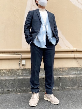「SHAREEF（シャリーフ）のアイテム（その他）」を使った、ゆさん（メンズ・165cm）の冬コーディネート