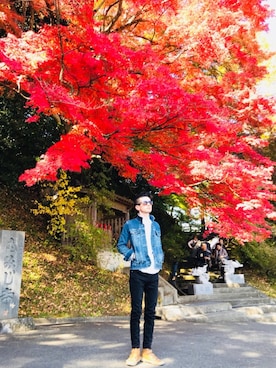 「whoopEE（フーピー）のアイテム」を使った、ジン3588さん（メンズ・163cm）の秋コーディネート