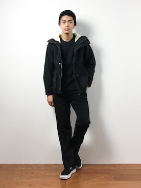 「green label relaxing（グリーンレーベルリラクシング）のアイテム（マウンテンパーカー）」を使った、ryuto irieさん（メンズ・176cm）の冬コーディネート
