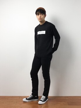 「STUSSY（ステューシー）のアイテム（ニットキャップ/ビーニー）」を使った、ryuto irieさん（メンズ・176cm）の冬コーディネート