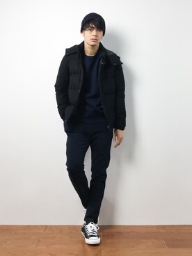 「URBAN RESEARCH（アーバンリサーチ）のアイテム（ダウンジャケット/コート）」を使った、ryuto irieさん（メンズ・176cm）の冬コーディネート