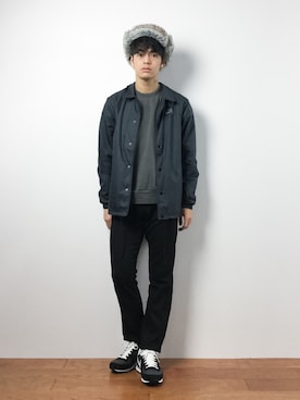 「SHIPS JET BLUE（シップスジェットブルー）のアイテム（シューズ）」を使った、ryuto irieさん（メンズ・176cm）の冬コーディネート