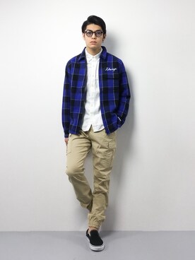 「SCOTCH&SODA（スコッチアンドソーダ）のアイテム（パンツ）」を使った、ryuto irieさん（メンズ・177cm）の冬コーディネート