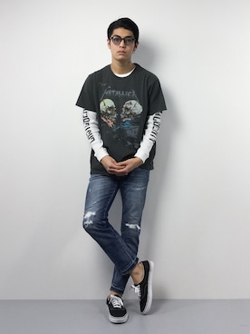 「LAST LIBERTY（ラストリバティ）のアイテム」を使った、ryuto irieさん（メンズ・177cm）の冬コーディネート