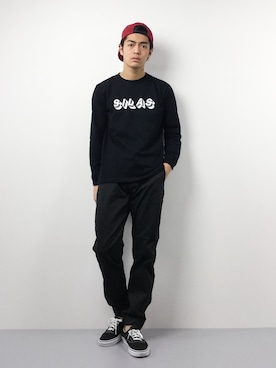 「Johnbull Private labo（ジョンブルプライベートラボ）のアイテム（スラックス）」を使った、ryuto irieさん（メンズ・177cm）の冬コーディネート