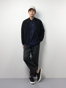 「EN ROUTE（アンルート）のアイテム（その他パンツ）」を使った、ryuto irieさん（メンズ・177cm）の冬コーディネート