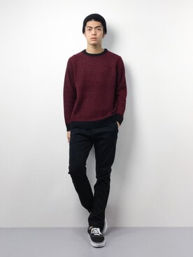 「URBAN RESEARCH（アーバンリサーチ）のアイテム（ニットキャップ/ビーニー）」を使った、ryuto irieさん（メンズ・177cm）の冬コーディネート