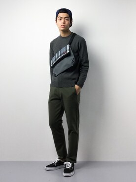 「URBAN RESEARCH Sonny Label（アーバンリサーチサニーレーベル）のアイテム（キャップ）」を使った、ryuto irieさん（メンズ・177cm）の冬コーディネート