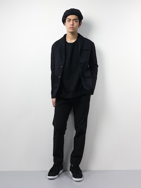 「BAYFLOW（ベイフロー）のアイテム（テーラードジャケット）」を使った、ryuto irieさん（メンズ・177cm）の冬コーディネート