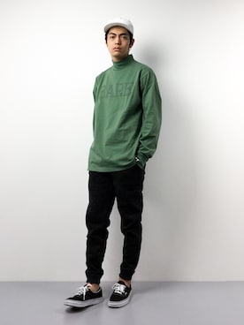 「KIIT（キート）のアイテム（帽子）」を使った、ryuto irieさん（メンズ・177cm）の冬コーディネート