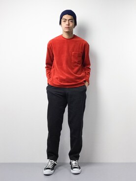 「INFIELDER DESIGN（インフィールダーデザイン）のアイテム」を使った、ryuto irieさん（メンズ・177cm）の冬コーディネート