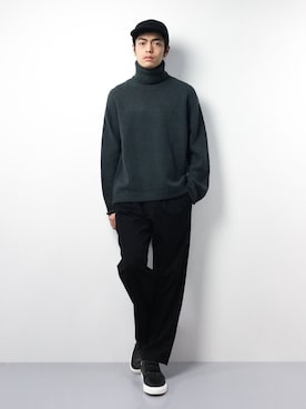 「KIIT（キート）のアイテム（帽子）」を使った、ryuto irieさん（メンズ・177cm）の冬コーディネート