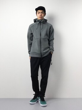 「MONKEY TIME（モンキータイム）のアイテム（ブルゾン）」を使った、ryuto irieさん（メンズ・177cm）の冬コーディネート