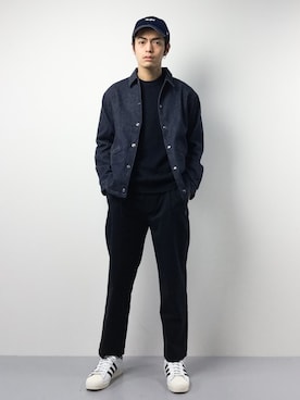 「green label relaxing（グリーンレーベルリラクシング）のアイテム（キャップ）」を使った、ryuto irieさん（メンズ・177cm）の冬コーディネート
