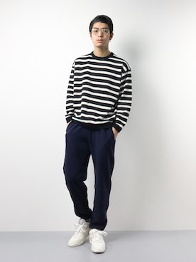 「NVy by（ネイビーバイ）のアイテム」を使った、ryuto irieさん（メンズ・177cm）の冬コーディネート