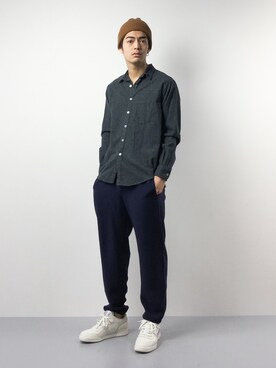 「NVy by（ネイビーバイ）のアイテム」を使った、ryuto irieさん（メンズ・177cm）の冬コーディネート