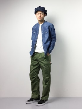 「Buffalo Bobs（バッファローボブズ）のアイテム（トップス）」を使った、ryuto irieさん（メンズ・177cm）の冬コーディネート