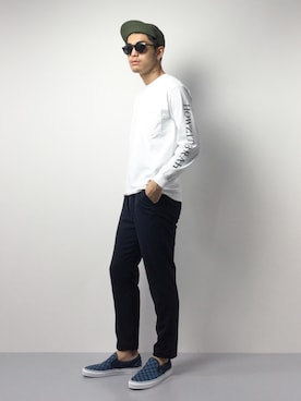 Vans バンズ クラシックスリッポン Stitch Checkを使ったメンズ人気ファッションコーディネート Wear