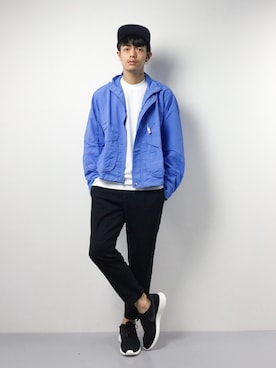 「Steven Alan（スティーブンアラン）のアイテム（帽子）」を使った、ryuto irieさん（メンズ・177cm）の冬コーディネート