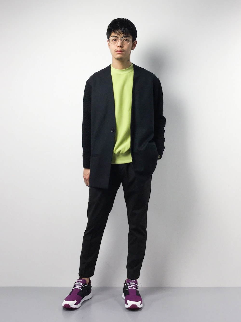 EN ROUTEのノーカラージャケットを使った人気ファッション