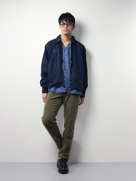 「MONKEY TIME（モンキータイム）のアイテム（ブルゾン）」を使った、ryuto irieさん（メンズ・177cm）の冬コーディネート