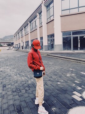 「ny（エヌワイ）のアイテム」を使った、R兄さん（レディース・169cm）の夏コーディネート