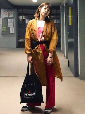 「MACPHEE（マカフィー）のアイテム（その他アウター）」を使った、isakiさん（レディース・159cm）の春コーディネート