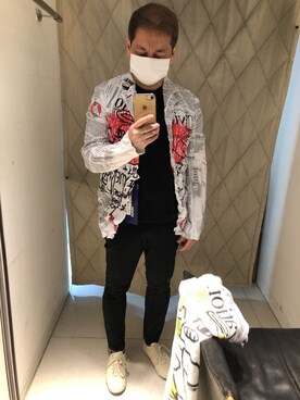 「アイテム（スーツジャケット、ホワイト系）」を使った、Kel さん（メンズ・165cm）の夏コーディネート