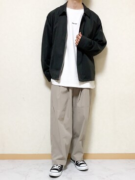 「CONVERSE（コンバース）のconverse コンバース ALL STAR HI オールスター ハイ 3206 BLACK(US)（スニーカー）」を使った、みっつーさん（メンズ・163cm・20代）の冬コーディネート