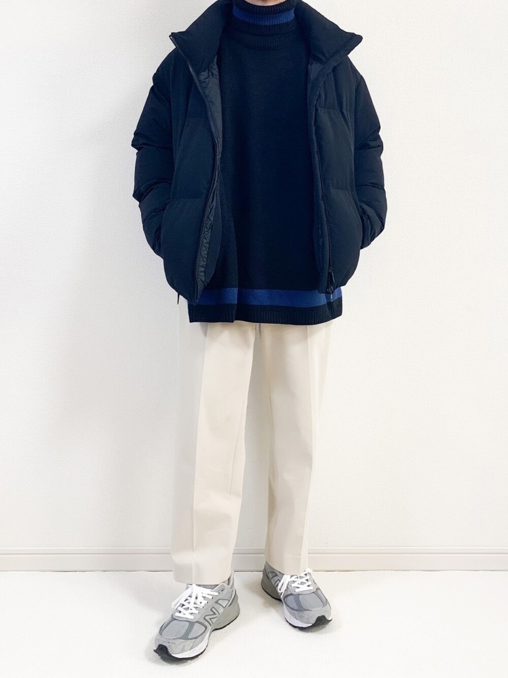 【にっしー×inter factory】 ダブルリブタートルネックニット WEARISTA にっしー × INTER FACTORY ダブルリブタートルネックニットを