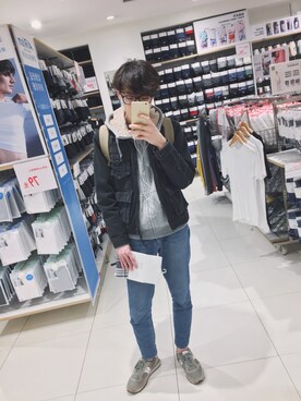 「ESPRIT（エスプリ）のアイテム（ジャケット/アウター）」を使った、matsuyamaddさん（メンズ・178cm）の春コーディネート