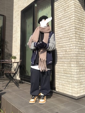 「アイテム（ブルゾン）」を使った、☆m(@s@)shi★さん（メンズ・168cm・40代）の冬コーディネート