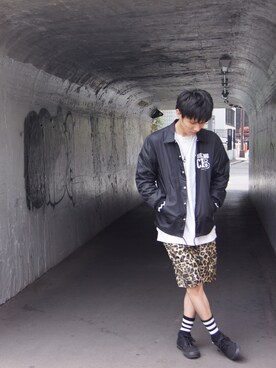 「ROLLING CRADLE（ローリングクレイドル）のアイテム（その他アウター）」を使った、tAku  吉岡さん（メンズ・175cm）の春コーディネート