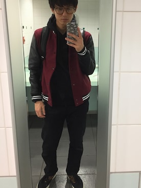 「サブサエティ(Subciety)」｜tAku  吉岡さん（メンズ・175cm）の冬コーディネート