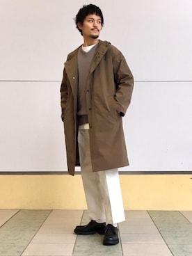 「KLEMAN（クレマン）のアイテム（その他シューズ）」を使った、坂本裕太さん（メンズ・168cm）の冬コーディネート