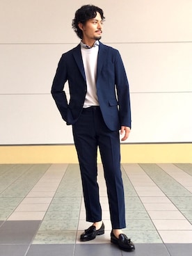 「Easy Set Up」｜「アイテム（財布/小物）」を使った、坂本裕太さん（メンズ・168cm）の夏コーディネート